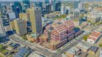 Drone image of the Jasper Avenue New Vision project phase II.